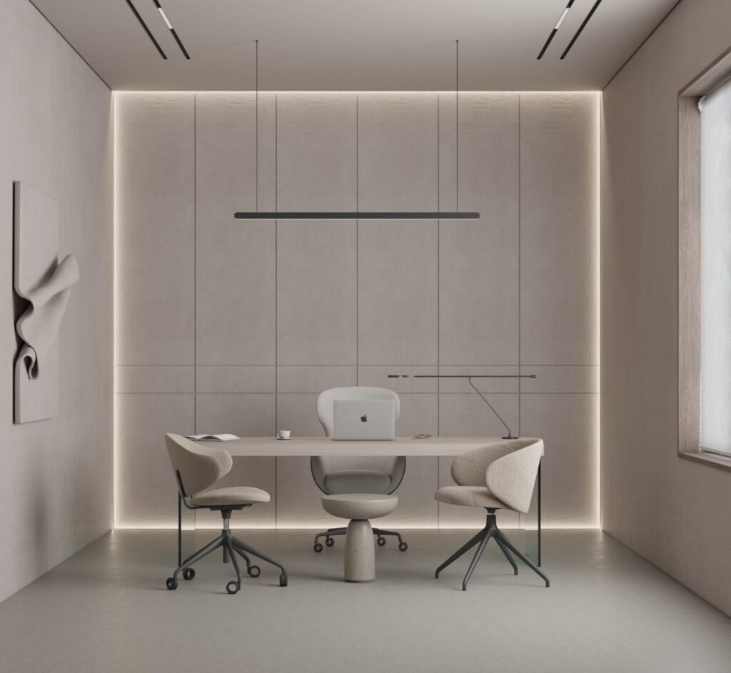 table and chair at the lounge med