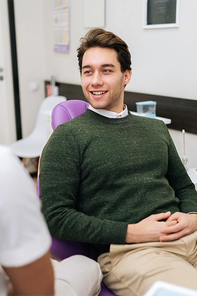 A happy dental patient